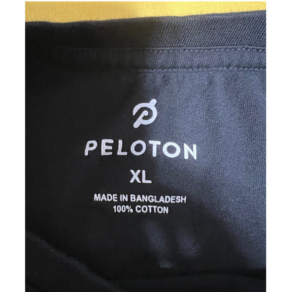 Peloton Century 100 Black Short Sleeve Logo T-Shirt, Size XL - Picture 3 of 5